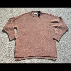 Abercrombie & Fitch Soft A&F Collection Blush Pink Crew Sweater Large NEW w/ Tag